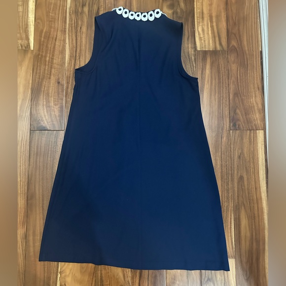 Pappagallo Navy Blue Dress with White Accents - Picture 2 of 4